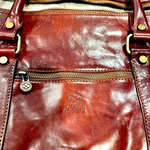 Genuine leather Italian duffel bag (Time Resistance) [ For Sale ]